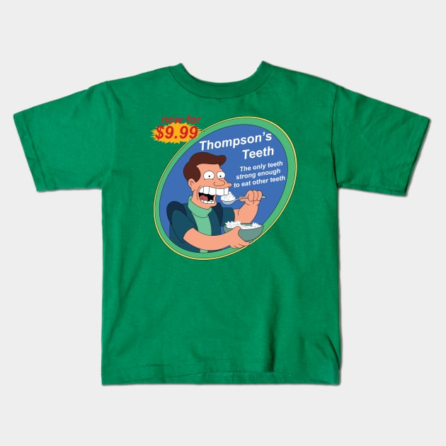 Thompson's Teeth Kids T-Shirt by The Metafox Crew Shop